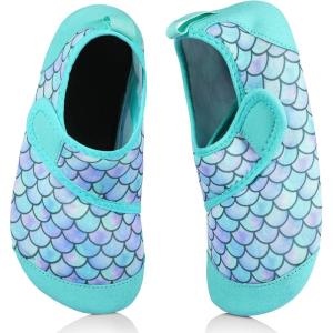 imageAnkis Water Shoes Hook ampamp Loop Closure Toddler Kids Outdoor Quick Dry Barefoot Walking Aqua Socks NonSlip for Sport Beach Swim SurfFish Scale