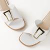 imageAnkis Black White Brown Womens Flat Sandals Comfortable Flat Sandals for Dressy Summer Womens Slide SandalsWhite