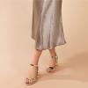 imageAnkis Nude Black Heels 25 Block Chunky White Clear Silver Heel Dressy Open Toe Heels For Women Ankle Strap Low Short Thick Strappy Dress Comfortable Sandal Casual Party Wedding Event Summer ShoesGold Pu