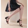 imageAnkis Nude Black Heels 25 Block Chunky White Clear Silver Heel Dressy Open Toe Heels For Women Ankle Strap Low Short Thick Strappy Dress Comfortable Sandal Casual Party Wedding Event Summer ShoesBlack Nubuck