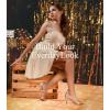 imageAnkis Nude Gold Black Heels Strappy Heels for Women 3 Inch Stiletto Open Toe Sandals for Wedding Evening Party HomecomingGold Glitter