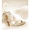 imageAnkis Nude Gold Black Heels Strappy Heels for Women 3 Inch Stiletto Open Toe Sandals for Wedding Evening Party HomecomingGold Glitter