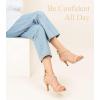 imageAnkis Nude Gold Black Heels Strappy Heels for Women 3 Inch Stiletto Open Toe Sandals for Wedding Evening Party HomecomingNude Nubuck