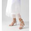 imageAnkis Nude Gold Black Heels Strappy Heels for Women 3 Inch Stiletto Open Toe Sandals for Wedding Evening Party HomecomingSilver Fabric