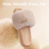 imageAnkis Black Pink Grey Camel Fur SlidesCute Chic Versatile Pretty Soft Platform Slides Open Toe Nonslip Womens House Fluffy Slippers Fuzzy Slippers for Women Indoor Outdoor All SeasonsCamel