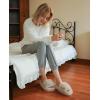 imageAnkis Comfy Womens Plush Slippers  Cute Chic Versatile Pretty Platform Slippers Open Toe Nonslip Womens House Fluffy Slippers Fuzzy Slippers for Women Indoor Outdoor All SeasonsCamel