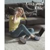 imageAnkis Comfy Womens Plush Slippers  Cute Chic Versatile Pretty Platform Slippers Open Toe Nonslip Womens House Fluffy Slippers Fuzzy Slippers for Women Indoor Outdoor All SeasonsGrey