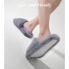 imageAnkis Comfy Womens Plush Slippers  Cute Chic Versatile Pretty Platform Slippers Open Toe Nonslip Womens House Fluffy Slippers Fuzzy Slippers for Women Indoor Outdoor All SeasonsGrey