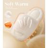 imageAnkis Comfy Womens Plush Slippers  Cute Chic Versatile Pretty Platform Slippers Open Toe Nonslip Womens House Fluffy Slippers Fuzzy Slippers for Women Indoor Outdoor All SeasonsBeige