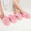 imageAnkis Womens Fuzzy Fluffy Slippers  2Pair Cozy Soft Comfy Relax Fluffy Slippers Cross Band Open Toe Nonslip Womens Slippers Indoor and Outdoor Fluffy Slippers Fuzzy SlippersPink