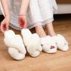 imageAnkis Womens Fuzzy Fluffy Slippers  2Pair Cozy Soft Comfy Relax Fluffy Slippers Cross Band Open Toe Nonslip Womens Slippers Indoor and Outdoor Fluffy Slippers Fuzzy SlippersWhite