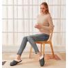 imageAnkis Womens Mens Slippers Memory Foam Comfort WoolLike Plush Fleece Lined House Shoes for Indoor ampamp Outdoor with Arch SupportBlack