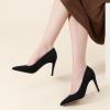 imageAnkis High Heel Womens Pumps Black Sliver White Blue Heels Closed Toe Pointed Toe 4in Stiletto Heel for Women Comfy Memory Foam Pump Shoe Party Wedding Work Classic Dressy Casual with Gel InsolesBlack Suede