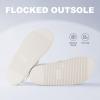 imageAnkis Black White Beige Nude Womens Flat Sandals Comfort Adjustable Front Strap and with a Back Strap Women Summer SandalsBeige