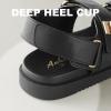 imageAnkis Black White Beige Nude Womens Flat Sandals Comfort Adjustable Front Strap and with a Back Strap Women Summer SandalsBlack