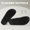 imageAnkis Black White Beige Nude Womens Flat Sandals Comfort Adjustable Front Strap and with a Back Strap Women Summer SandalsBlack Pu
