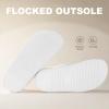 imageAnkis Black White Beige Nude Womens Flat Sandals Comfort Adjustable Front Strap and with a Back Strap Women Summer SandalsWhite