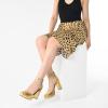 imageAnkis Black Platform Closed Toe Heels for Women Womens Heels Closed Round Toe Chunky Block Pumps Shoes 4 InchGold
