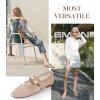 imageAnkis Mesh Ballet Flats for Women Black Mesh Flats Buckle Strap Mary Jane Ballerina Flats Womens Fishnet Flat Sandals Shoes for Dressy SummerNude