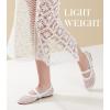 imageAnkis Mesh Ballet Flats for Women Black Mesh Flats Buckle Strap Mary Jane Ballerina Flats Womens Fishnet Flat Sandals Shoes for Dressy SummerWhite