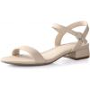 imageAnkis Women Nude Black White Sandals for Women Low Heel 1 Inch Dressy Sandal Ankle Strap Open Toe Block Short Heeled Summer Classic Comfortable Graduation Holiday Party Casual Flat Shoes 2025Nude Nubuck