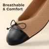 imageAnkis Ballet Flats Shoes for Women Round Toe Casual Comfortable Flats for Women Dressy and Daily WorkBrown