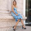 imageAnkis Chunky Platform Heels  4 Inch Block Heeled Sandals for Women  Comfortable Open Toe Strappy Heels  Black Nude White Silver Gold  Summer Dress ShoesI Navy Suede