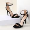 imageAnkis High Heels for Women 4 Inches Black Nude Gold Stiletto Heels Open Toe Ankle Strap Heeled Sandals for Dressy Wedding PartyBlack Nubuck