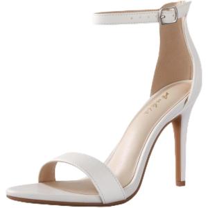 imageAnkis High Heels for Women 4 Inches Black Nude Gold Stiletto Heels Open Toe Ankle Strap Heeled Sandals for Dressy Wedding PartyWhite Pu