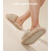 imageAnkis Womenss Slippers Comfy Memory Foam House Open Toe Fuzzy Slipper Plush Indoor Outdoor Slide Furry Platform Fur Lined ShoesCamel