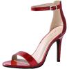 imageAnkis High Heels for Women 4 Inches Black Nude Gold Stiletto Heels Open Toe Ankle Strap Heeled Sandals for Dressy Wedding PartyRed Pat