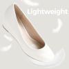 imageAnkis Black Nude Silver Gold Wedges for Women Low Heel Womens Wedge Comfortable Closed Toe Women Pumps Dress Shoes 2InchWhite Pu