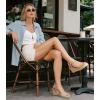 image:imageAnkis Espadrilles Wedges Sandals for Women Wedge Platform Sandals Heels Peep Open Toe Comfortable Ankle Strap Buckle Summer Wedge HeelsNude Nubuck