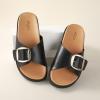 image:imageAnkis Brown Black White Flat Sandals for Women 2026 Dressy Comfortable Summer Beach Essentials  Flip Flops amp Slides with Memory Foam Insole Womens Sandals Comfortable FootwearBlack