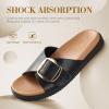 image:imageAnkis Brown Black White Flat Sandals for Women 2026 Dressy Comfortable Summer Beach Essentials  Flip Flops amp Slides with Memory Foam Insole Womens Sandals Comfortable FootwearBlack