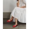 image:imageAnkis Mesh Ballet Flats for Women Black Mesh Flats Buckle Strap Mary Jane Ballerina Flats Womens Fishnet Flat Sandals Shoes for Dressy SummerJelly Red