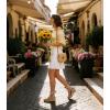 image:imageAnkis Womens Espadrilles Wedges Sandals Heels Open Toe Tie Lace Up Cute Ankle Strap Dressy Platform Wedges SandalsNude Suede