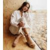 image:imageAnkis Womens Espadrilles Wedges Sandals Heels Open Toe Tie Lace Up Cute Ankle Strap Dressy Platform Wedges SandalsNude Suede