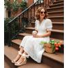 image:imageAnkis Womens Espadrilles Wedges Sandals Heels Open Toe Tie Lace Up Cute Ankle Strap Dressy Platform Wedges SandalsWhite Pu