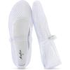 image:imageAnkis Mesh Ballet Flats for Women Black Mesh Flats Buckle Strap Mary Jane Ballerina Flats Womens Fishnet Flat Sandals Shoes for Dressy SummerJelly Clear