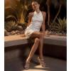 image:imageAnkis Black Nude White Strappy Heels Women 1 Inch Low Chunky Block Heel Heeled Sandals Square Open Toe Slip On Slides MulesSilver Purhinestone