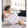 image:imageAnkis Black Nude White Gold Women Sandals Comfortable Walking Strappy Open Toe Sandals for Women Dressy Summer 1 Inch Low Block Heel Flat Adjustable Ankle Strap ShoesNude Nubuck