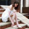 image:imageWhite Sandals Womens Bow Flat Sandals Dressy  Cute Summer Beach Sandals for Women 2026 Square Open Toe Comfortable Slip On Slide Sandals Bride Wedding Bridal Dress Shoes Slippers Balck Pink Gold NudeWhite
