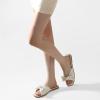 image:imageWhite Sandals Womens Bow Flat Sandals Dressy  Cute Summer Beach Sandals for Women 2026 Square Open Toe Comfortable Slip On Slide Sandals Bride Wedding Bridal Dress Shoes Slippers Balck Pink Gold NudeWhite