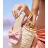 image:imageWhite Sandals Womens Bow Flat Sandals Dressy  Cute Summer Beach Sandals for Women 2026 Square Open Toe Comfortable Slip On Slide Sandals Bride Wedding Bridal Dress Shoes Slippers Balck Pink Gold NudePink
