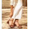 image:imageAnkis Nude Black Heels 25 Block Chunky White Clear Silver Heel Dressy Open Toe Heels For Women Ankle Strap Low Short Thick Strappy Dress Comfortable Sandal Casual Party Wedding Event Summer ShoesBrown Pu