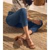 image:imageAnkis Nude Black Heels 25 Block Chunky White Clear Silver Heel Dressy Open Toe Heels For Women Ankle Strap Low Short Thick Strappy Dress Comfortable Sandal Casual Party Wedding Event Summer ShoesBrown Pu