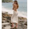image:imageAnkis Wedge Sandals for Women Espadrille Womens Wedge Sandals Comfortable Open Toe Cross Band Ankle Strap High Heel Wedges for Women Dressy Summer 34InchNude Suede