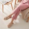 image:imageAnkis Womens Fuzzy Slippers Cross Band Memory Foam Open Toe Comfy Soft House Shoes AntiSlip Indoor Outdoor Gifts for WomenCamel