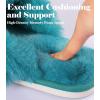 image:imageAnkis Womens Fuzzy Slippers Cross Band Memory Foam Open Toe Comfy Soft House Shoes AntiSlip Indoor Outdoor Gifts for WomenGreen